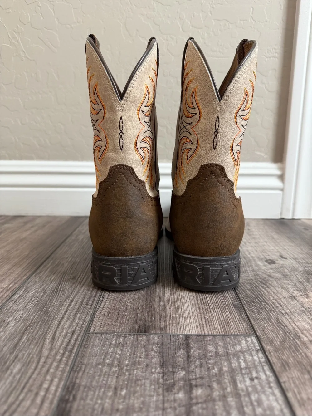 Ariat Kids Storm Western Boot, Brown